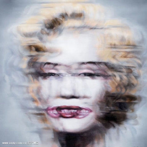 Jin Bo - Marilyn Superposee, 2007, oil on canvas, signed in Pinyin, 39.4 x 39.4 inches SOLD