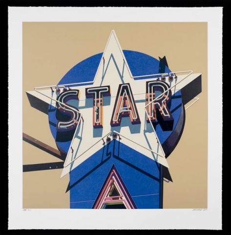 Robert Cottingham - 2009, silkscreen, image size: 37” x 38”, frame size: 42.5” x 43.5”, regular edition of 100, signed, titled and numbered and dated in pencil by the artist