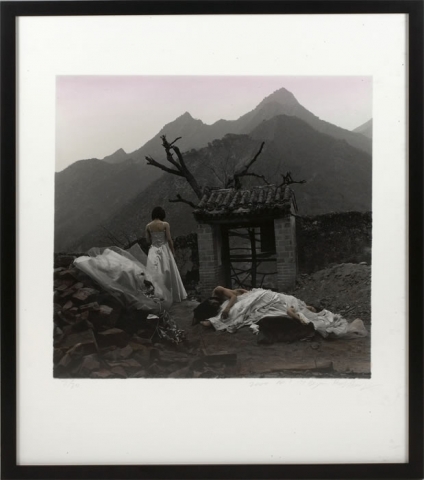 Rong Rong - 2001, hand dyed gelatin silver prints, image: 15 ¾” x 15 ¾”, framed: 25” x 21", edition of 20
