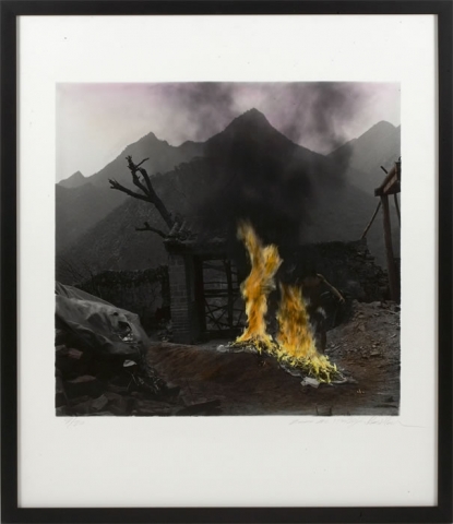 Rong Rong - 2001, hand dyed gelatin silver prints, image: 15 ¾” x 15 ¾”, framed: 25” x 21", edition of 20