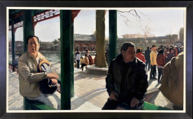 Zheng Hongqiang - Untitled, 2013, oil painting, 50.3” x 81.1"