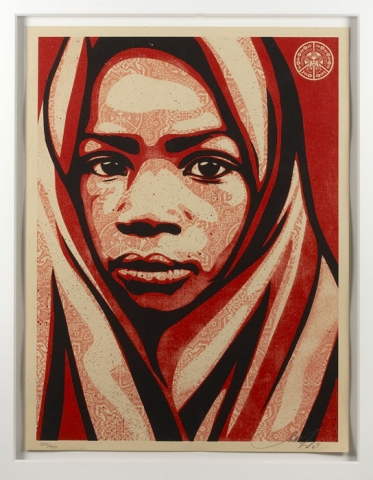 Shepard Fairey, Blankets-Uganda Suite, 2009, silkscreen