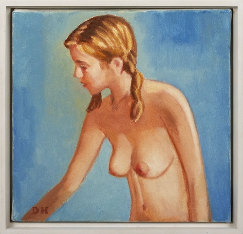 Duncan Hannah, The Chastity of Lysa, 2007, oil on canvas, 10 x 10 inches