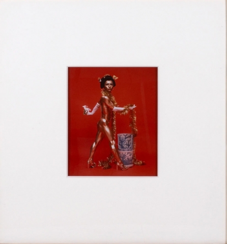 Yasumasa Morimura, Blue Pissoir, 1995, cibachrome, 9.5 x 7.5 inches, frame size-24.25 x 7.5 inches