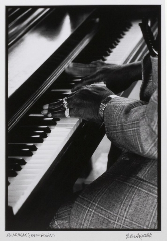Brian Ashley White, “Piano Hands”, photograph, frame - 22 3/4 x 18 3/4 inches, size - 12 x 8 1/4 inches