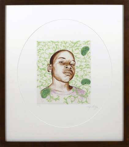 Kehinde Wiley, Untitled, archival inject print, size - 15 x 19 inches, Artist Proof #5/5