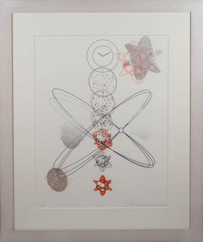 Yoko Motomiya, Untitled 2002, silkscreen on vellum, framed - 32 x 27 inches size - 24 x 18 inches, edition #2/15