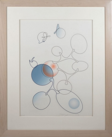 Yoko Motomiya, Untitled 2002, silkscreen on vellum, framed - 33 x 27 inches size - 24 x 18 inches, edition #2/15
