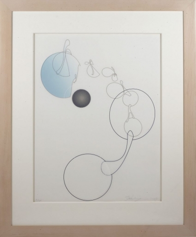 Yoko Motomiya, Untitled 2002, silkscreen on vellum, framed - 33 x 27 inches size - 24 x 18 inches, edition #3/15